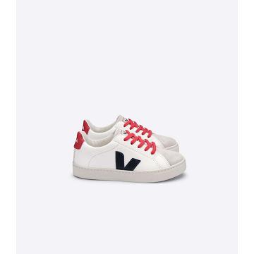 Veja ESPLAR LACES CHROMEFREE Kids' Shoes White/Black/Red | NZ 732OKI